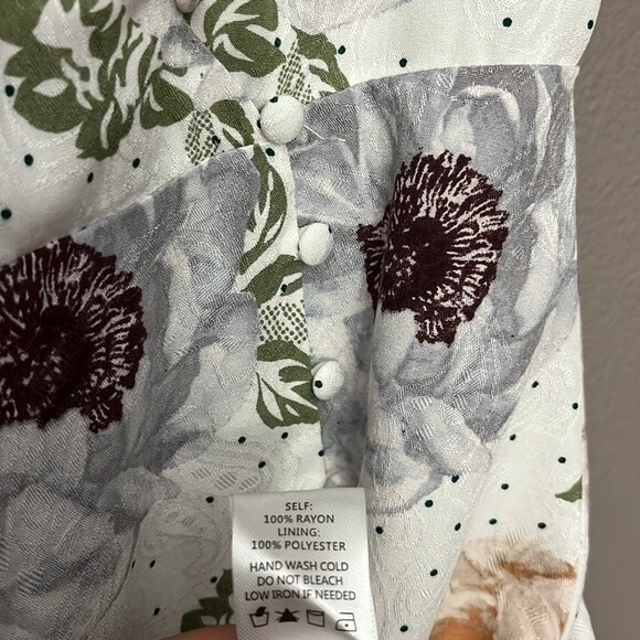 Blue blush pink Lily Medium wrap sundress with side button closure - Picture 9 of 13